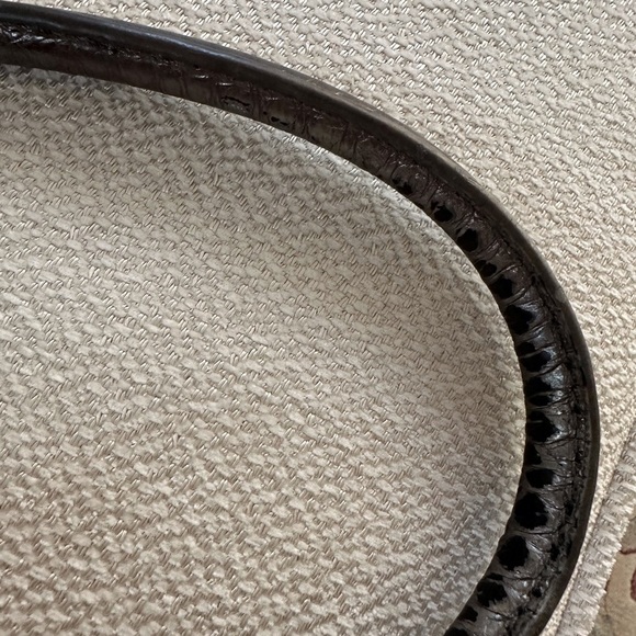 Michael Kors Faux Snakeskin Embossed Metallic Satchel - Picture 8 of 11